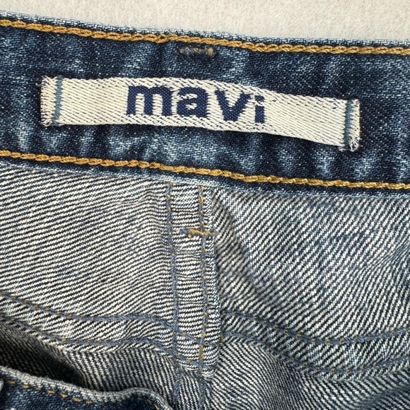 Mavi Bootleg Flare Jeans Womens Size 30* Dark Blue Low Rise - Picture 5 of 13